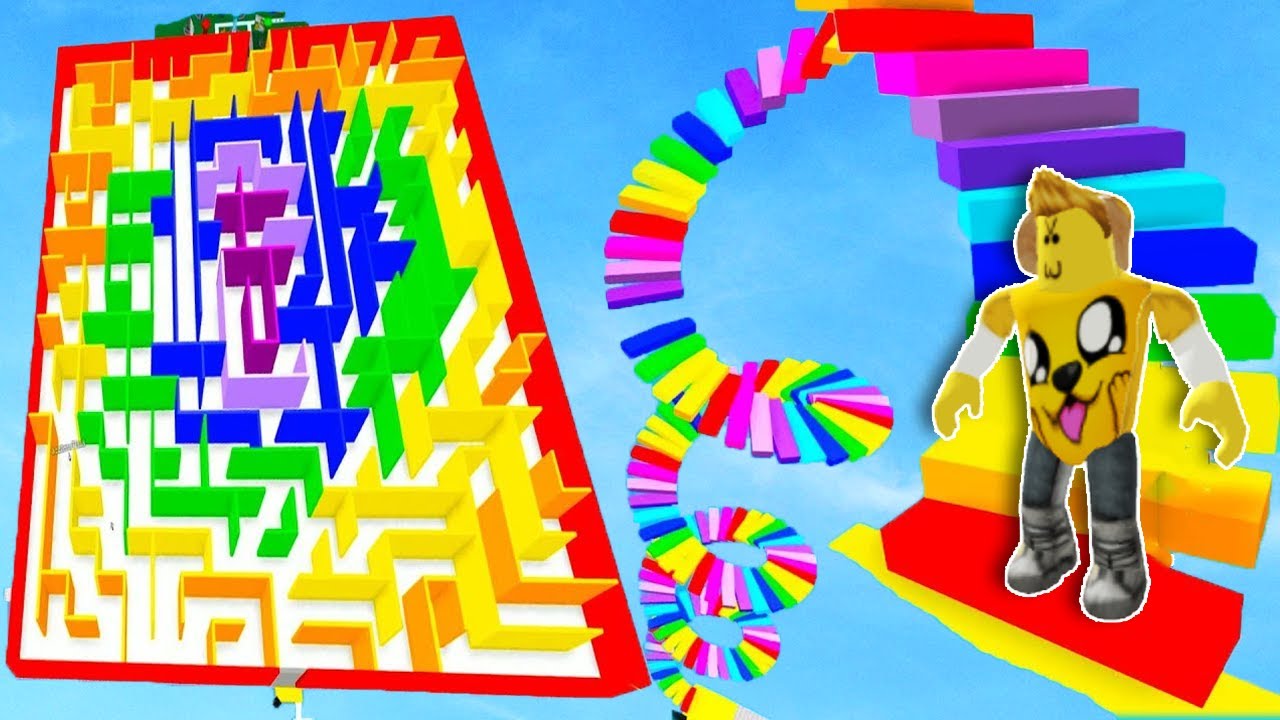 &iquest;EL PARKOUR MAS F&Aacute;CIL de ROBLOX? 😆👍 PARKOUR ARCOIRIS con MIKE, TIMBA, SPARTA Y RAPTOR | ROBLOX #34