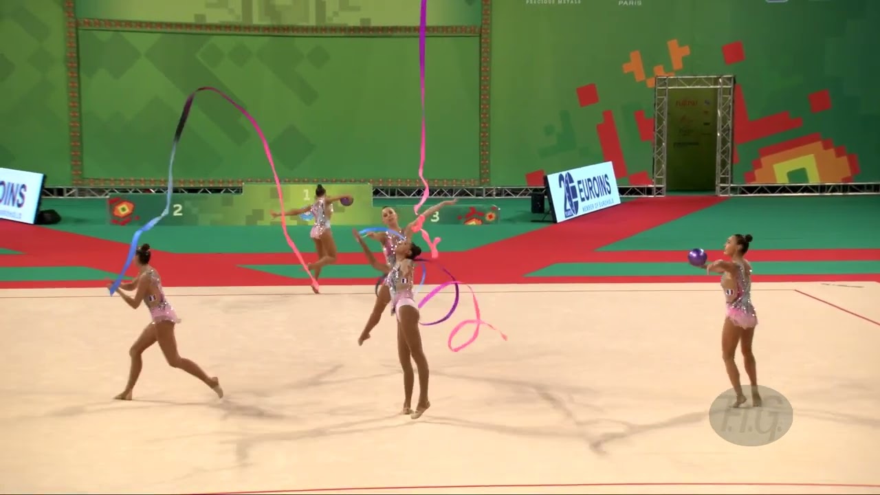 France (FRA) - 2022 Rhythmic Worlds, Sofia (BUL) - Qualifications 3 Ribbons + 2 Balls