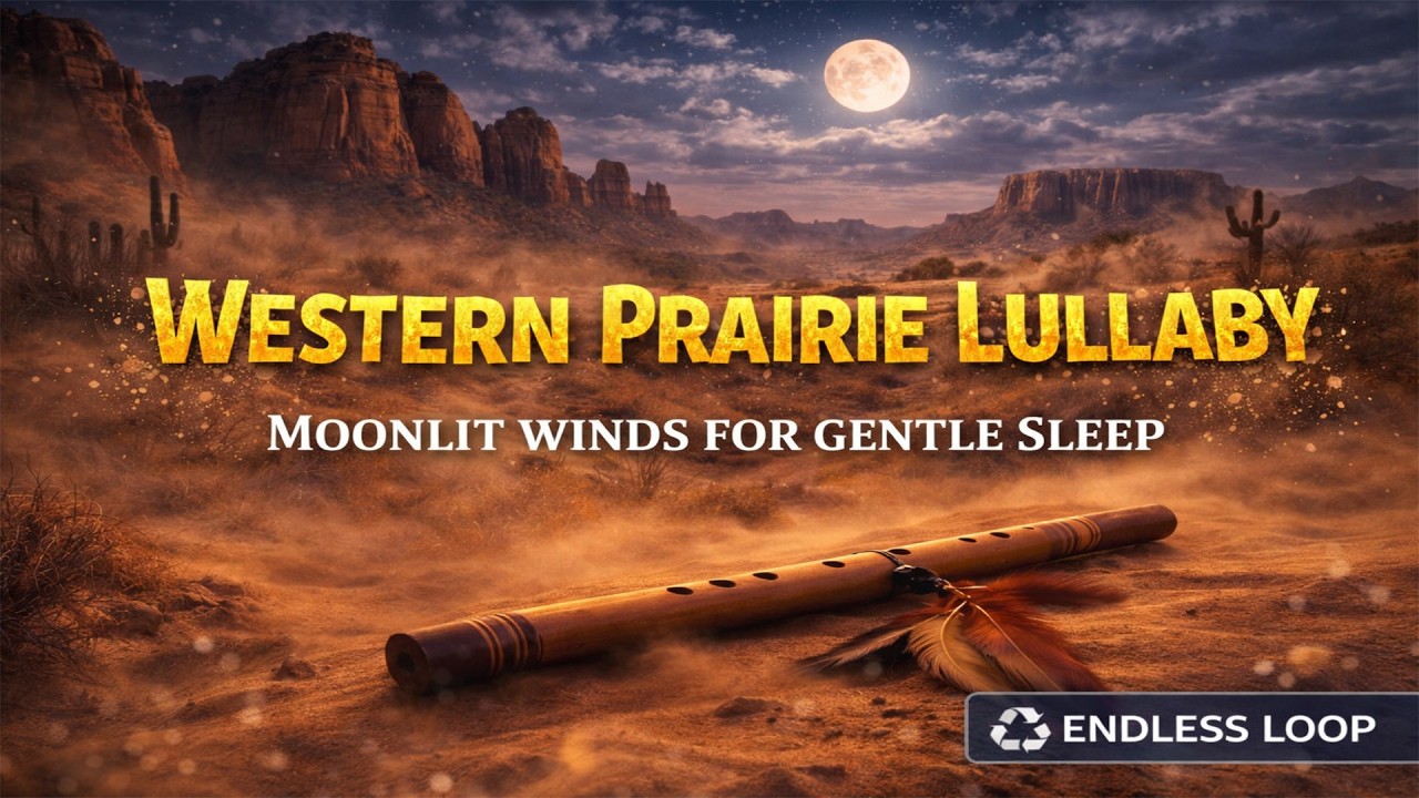Western Prairie Lullaby 🌙 | Soft Night Music for Sleep, Relaxation & Insomnia Relief