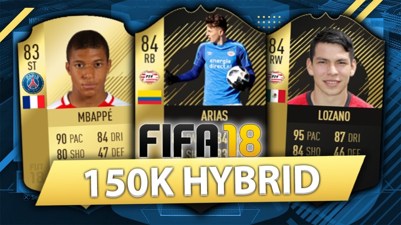 OVERPOWERED 150K HYBRID w/ SIF ARIAS + SIF LOZANO! FIFA 18 SQUAD BUILDER