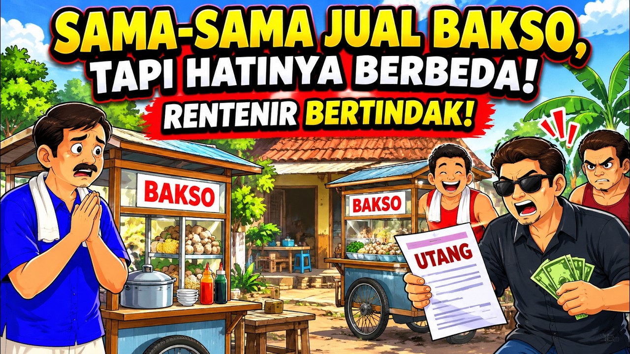 Tukang Bakso Baik Hati dan Tukang Bakso Iri