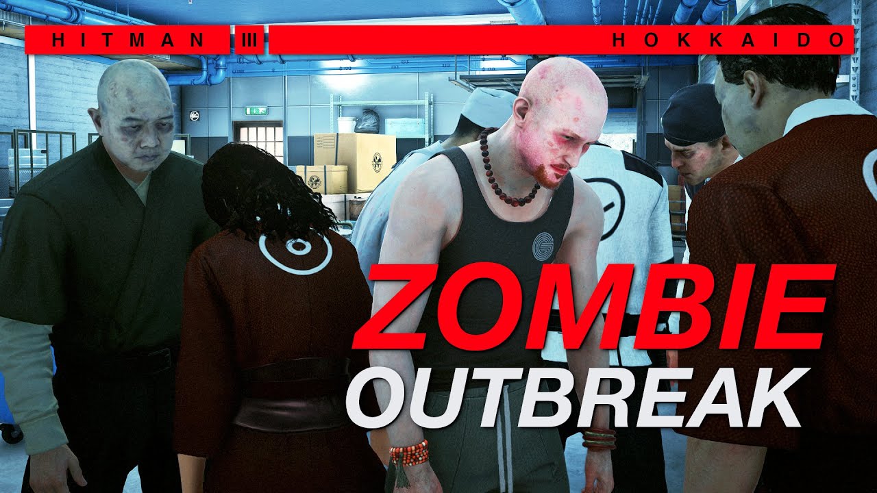 The virus mutated and turned everyone in Hokkaido into zombies | HITMAN 3