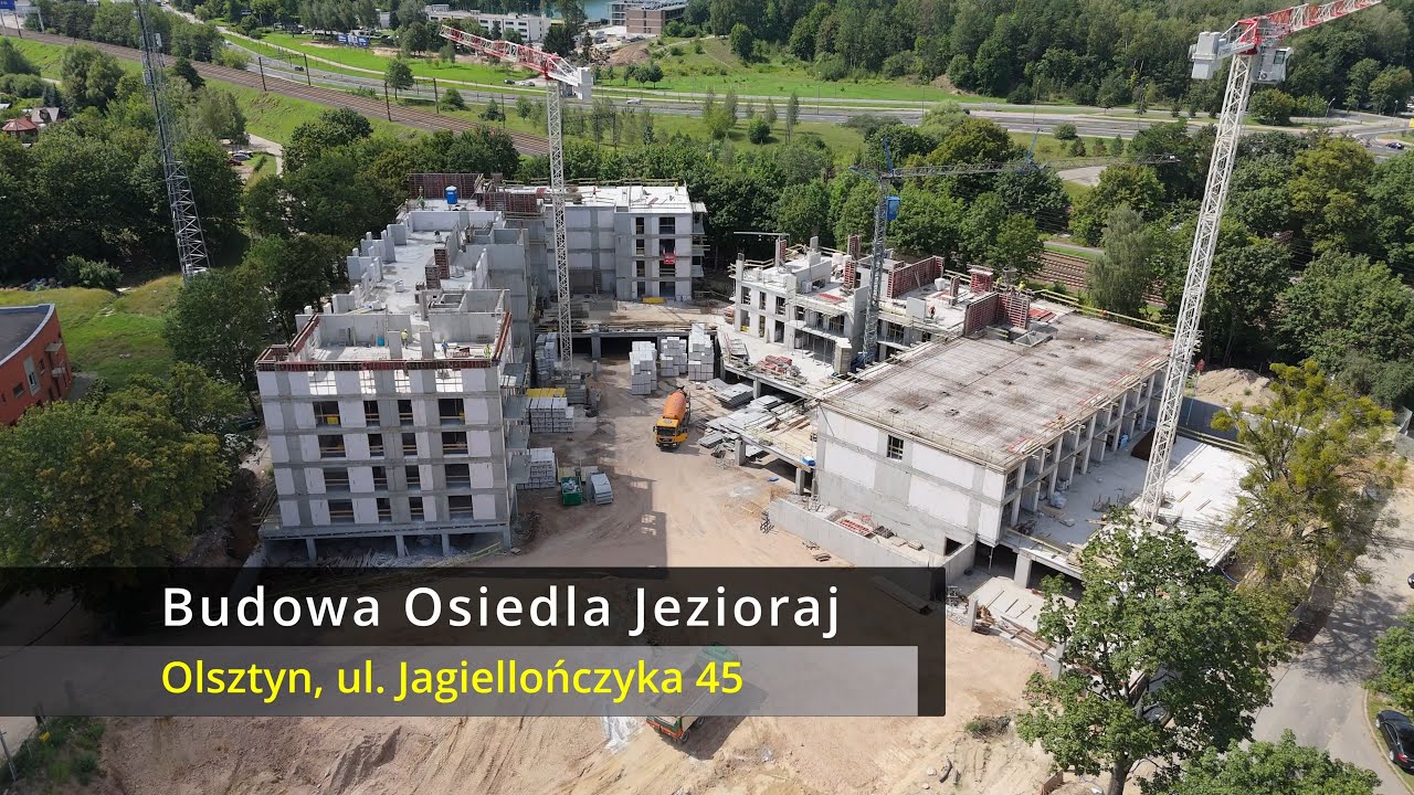 Budowa Osiedla Jezioraj w Olsztynie | 30.07.2024 | Widok z drona | DJI Air 3 4K