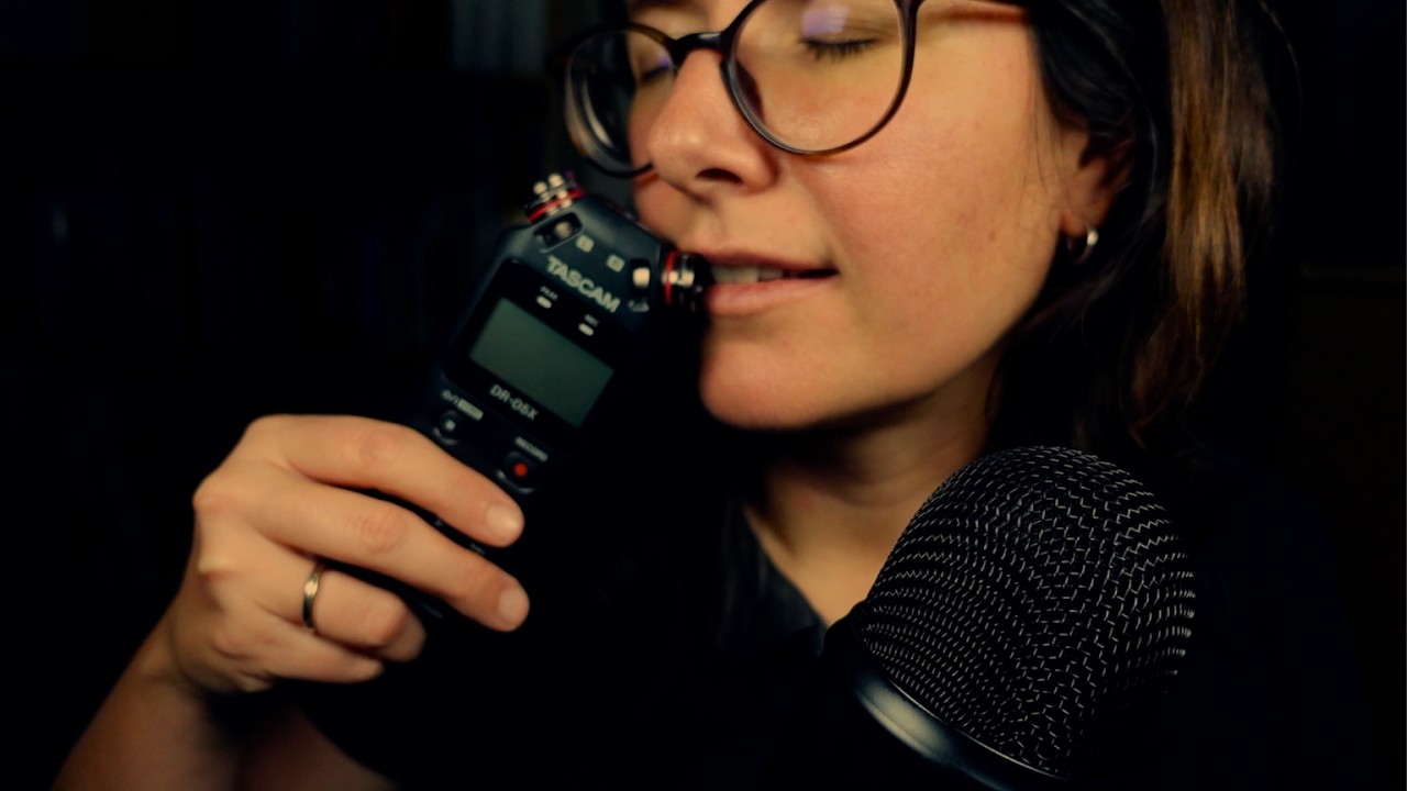 ASMR Wet Mouth Sounds Tascam vs. Blue Yeti