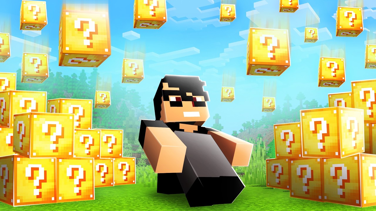 Sobrevivi 100 dias com LUCKY BLOCKS no Minecraft - O FILME