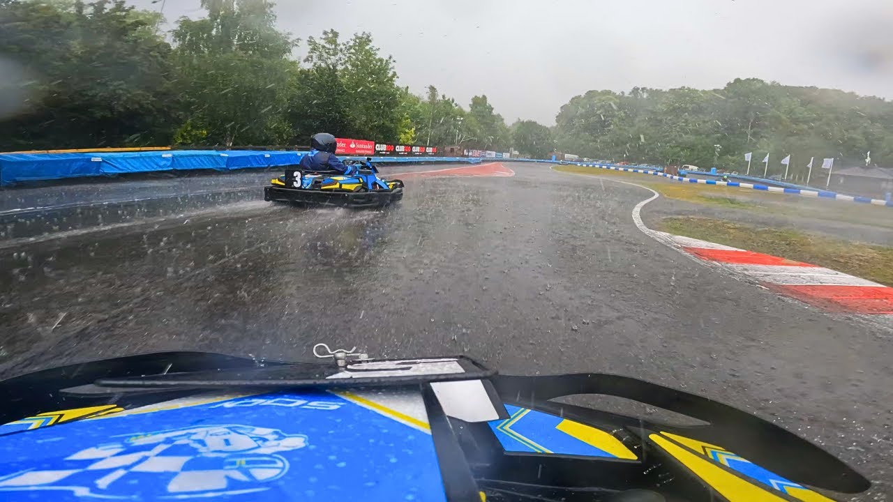 Racing in the RAIN at Buckmore Park Karting Track!