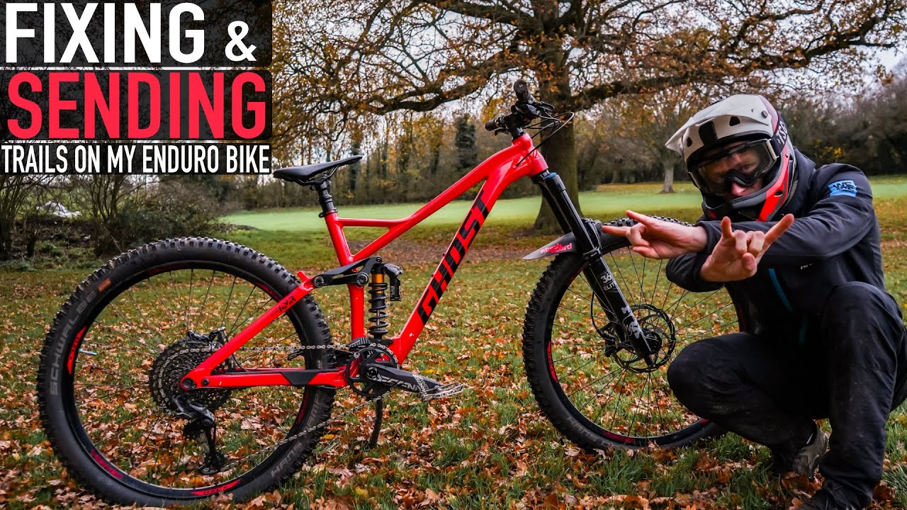 MY ENDURO BIKE IS BACK IN ACTION//FULL SPEED TRAILS AND TRICKS!!