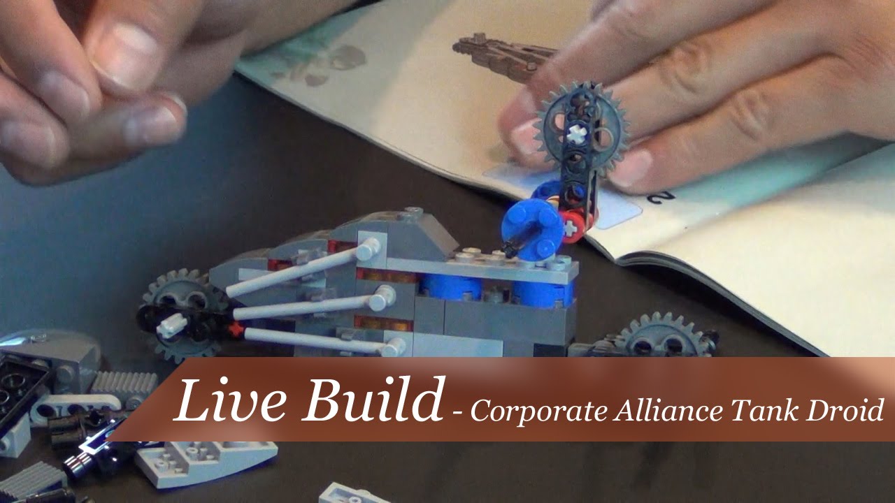 Live Build - Lego Star Wars Corporate Alliance Tank Droid 75015