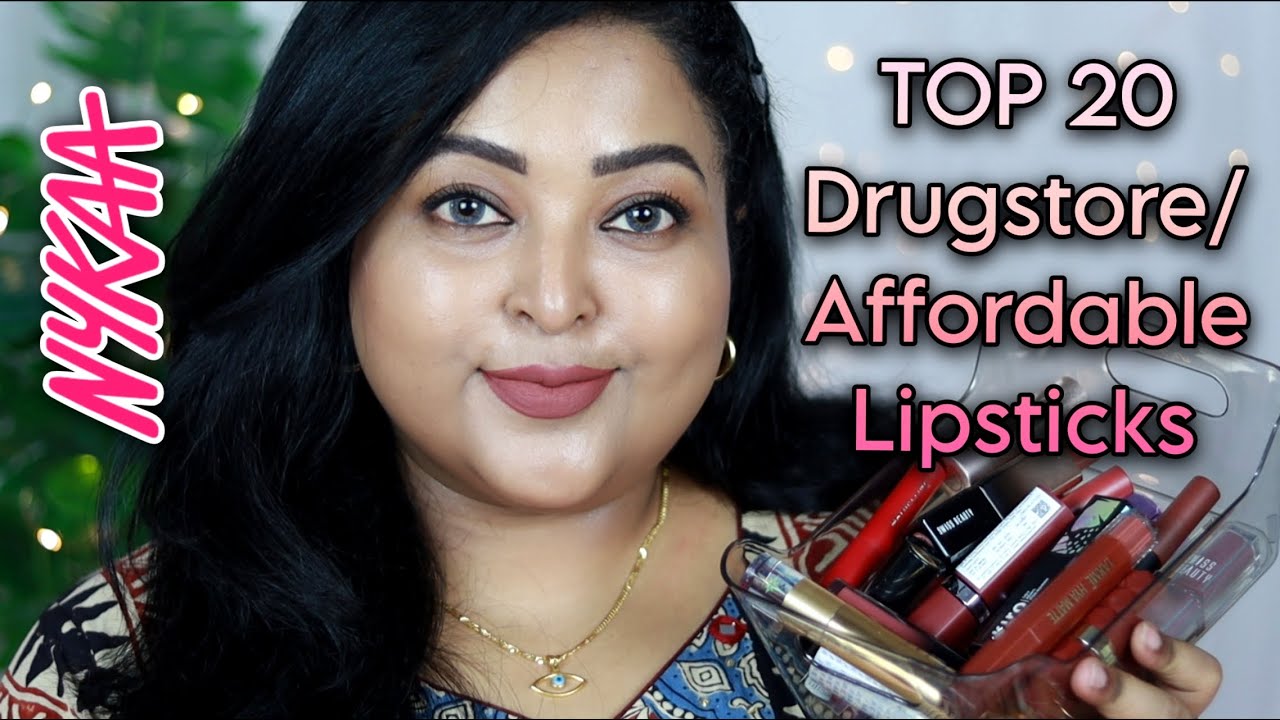ТОП-20 АПТЕЧНЫХ/ДОСТУПНЫХ ПОМАД NYKAA | РЕКОМЕНДАЦИИ ПО ПОМАДАМ НА РОЗОВУЮ ПЯТНИЦУ NYKAA 2025