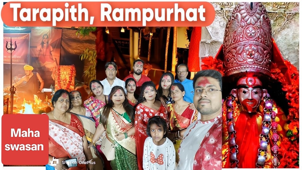 Tarapith temple with family