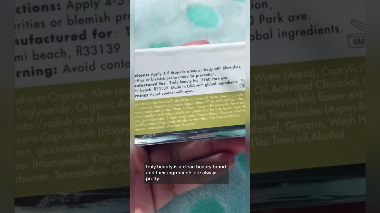 Truly Beauty Black Jelly Blemish Treatment Serum Honest Review