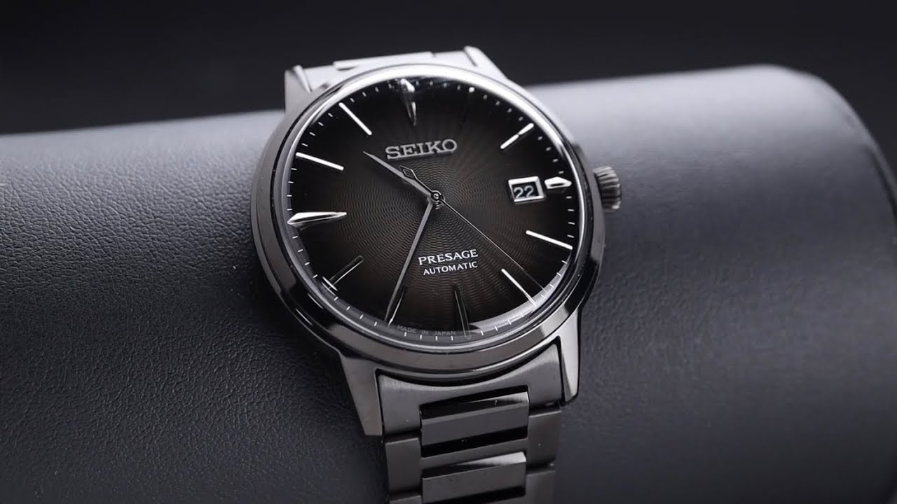 All New Seiko Presage Black Cocktail Time! SRPJ15