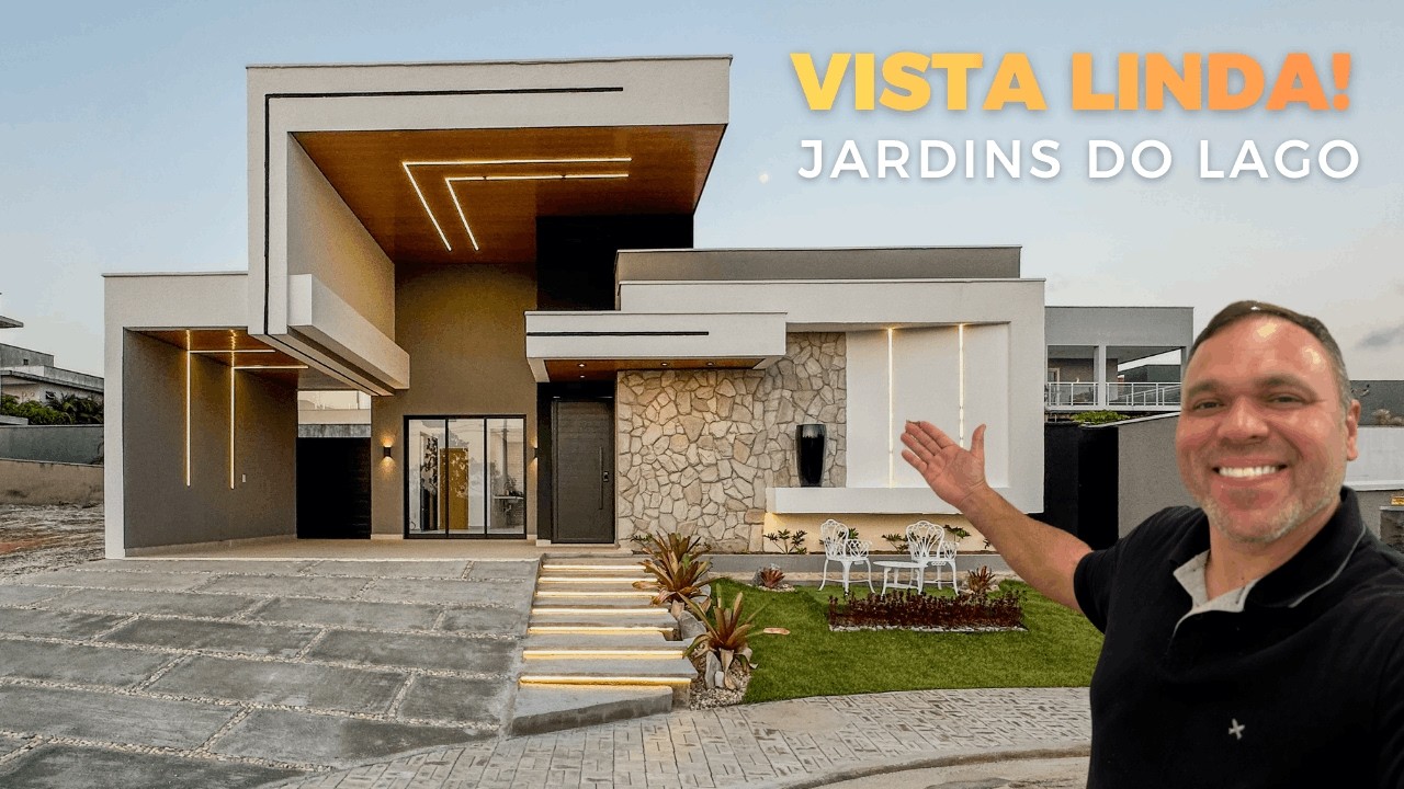 LINDA CASA PLANA - 170M2 COM VISTA PARA O LAGO | EUSÉBIO/CE | ROOFTOP INCRÍVEL | ALTO PADRÃO