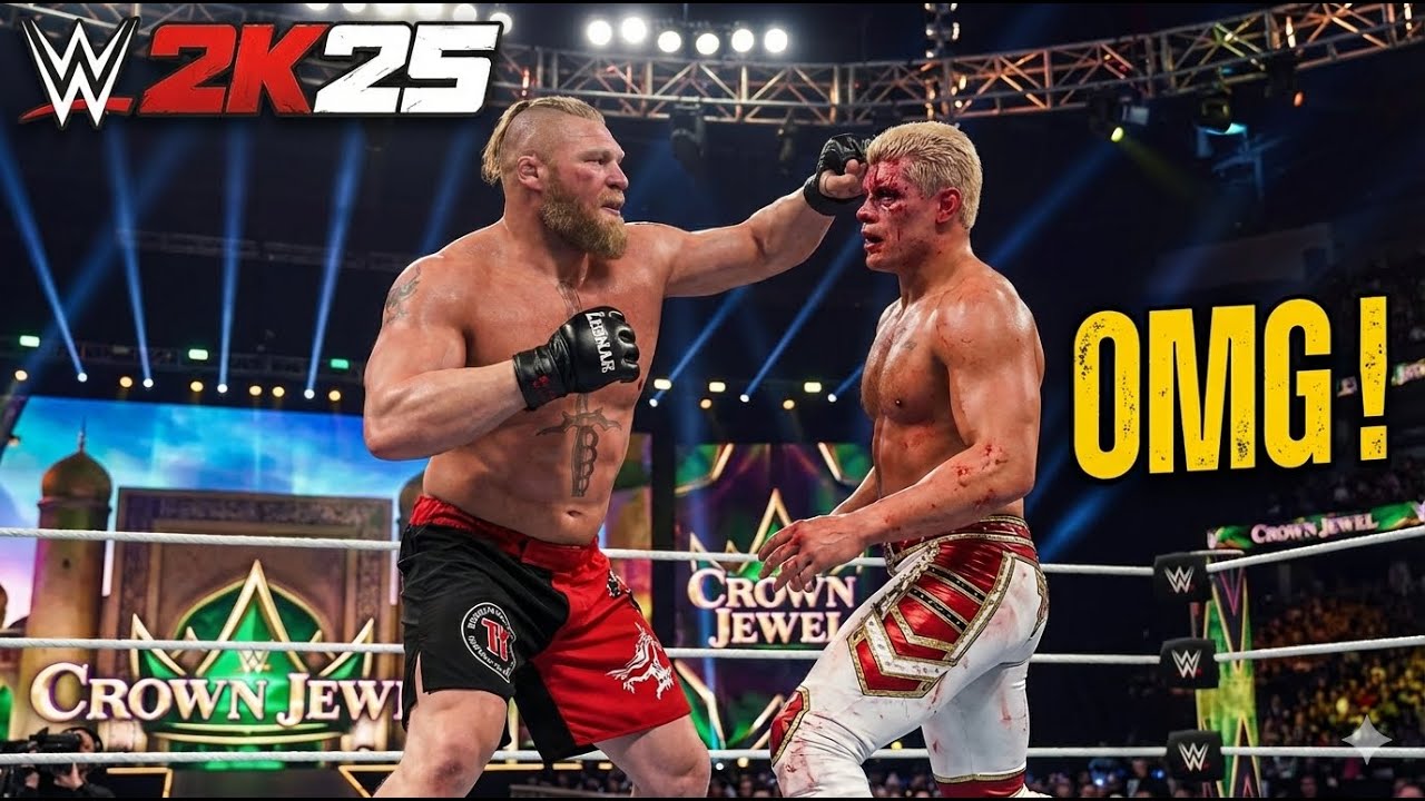 BROCK RETURNED AND CHALLENGED CODY😨😱 WWE 2K25