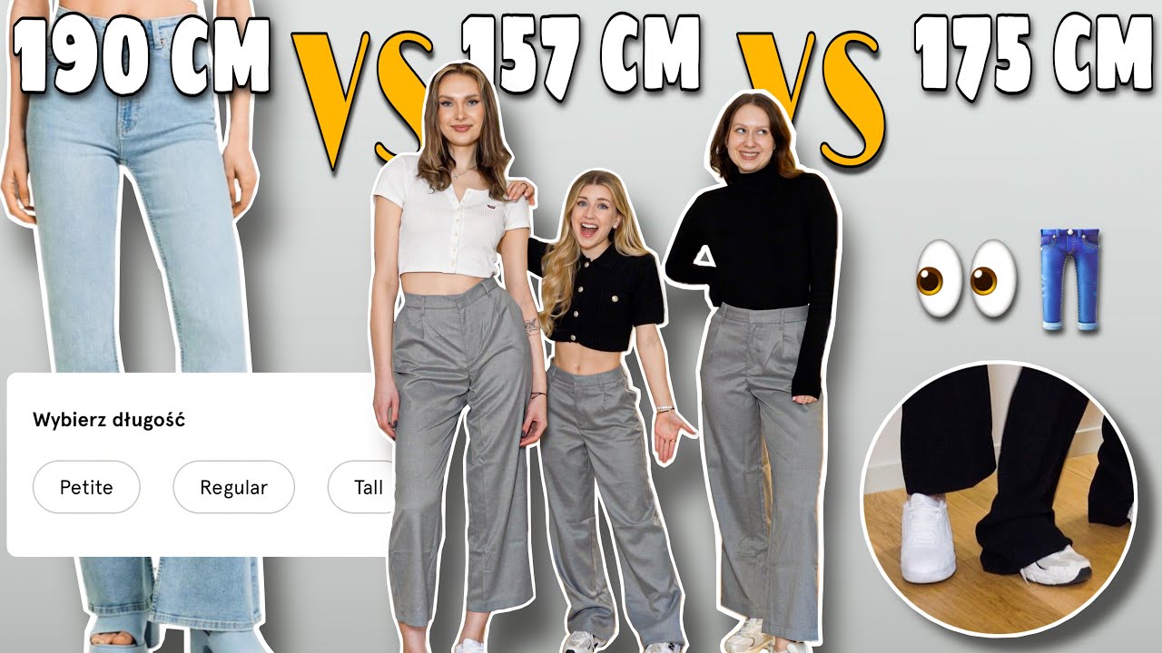 Mierzymy spodnie: NISKA vs WYSOKA vs MEGA WYSOKA 💥 (33 cm r&oacute;żnicy 😱)