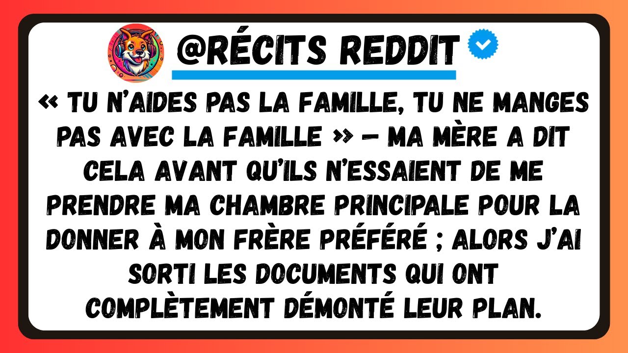 « Si Tu N'Aides Pas La Famille, Tu Ne Manges Pas Ici », Dit Ma Mère — Puis Ils Ont Pris La Mienne.