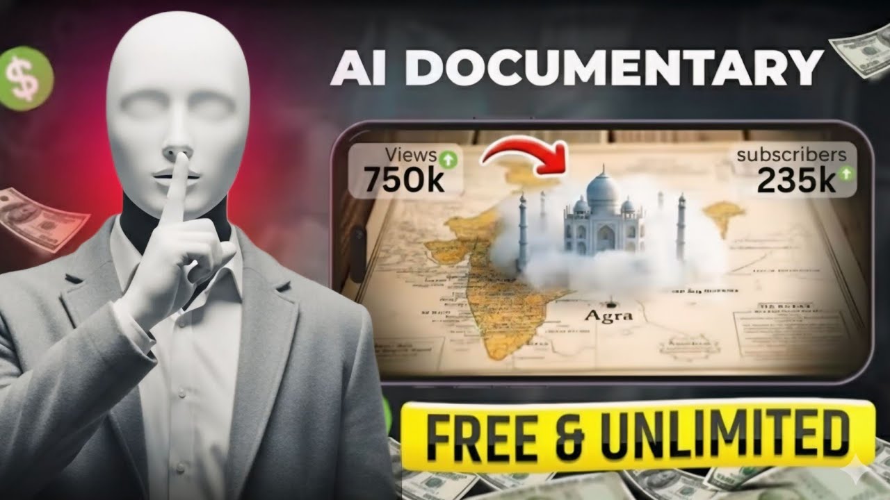 Make Cinematic AI Documentaries Without Showing Your Face! How to make an AI documentary video
