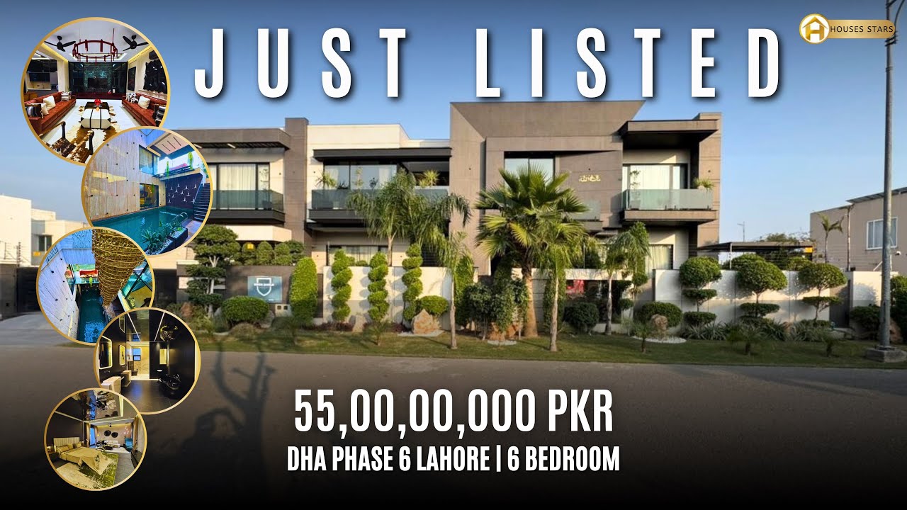 2 KANAL FULLY furnished with Basement Pool House For Sale In DHA PHASE 6 CALL 📞 0307-6089887 