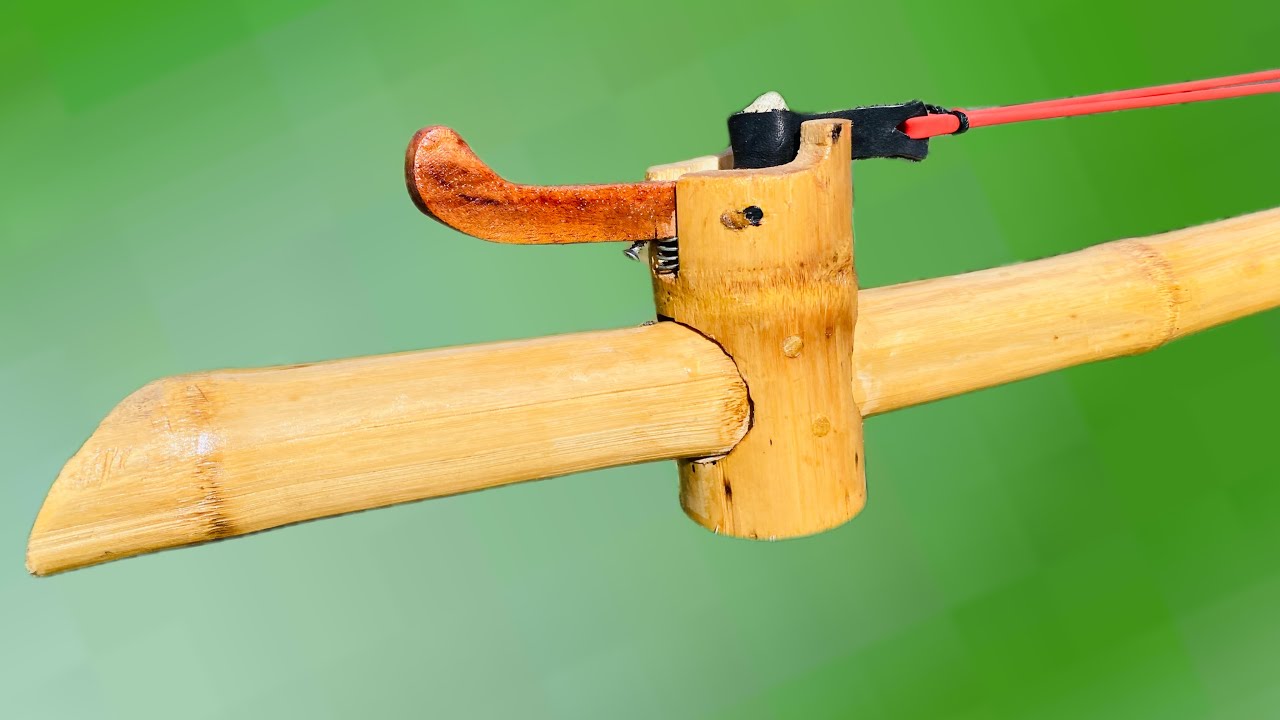 DIY Slingshot - Accurate BAMBOO slingshot New Version #craft #diy #amazing #handmade
