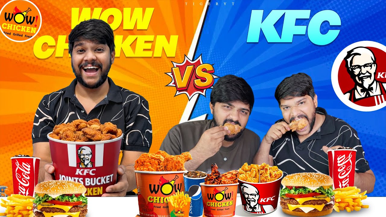 💢మాయా kFC vs WOWchicken shocking results 😮 #food #shorts #dailyvlog #telugu #kfc 
