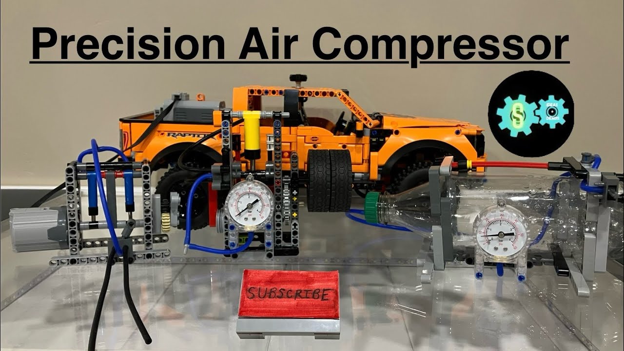 Lego Pneumatic Precision Air Compressor… #bricktechnology
