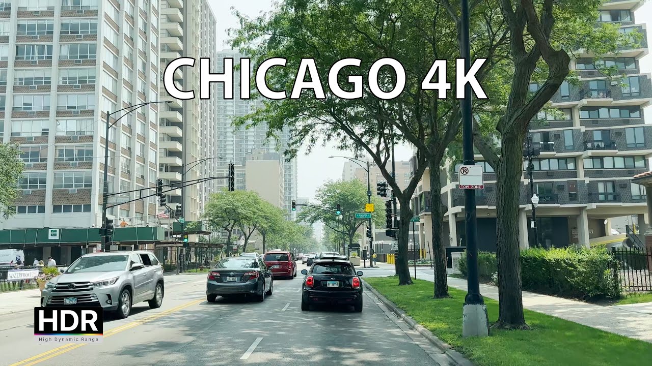Driving Chicago 4K HDR - The North Shore - Billionaires Millionaires & Lake Shore Mansions
