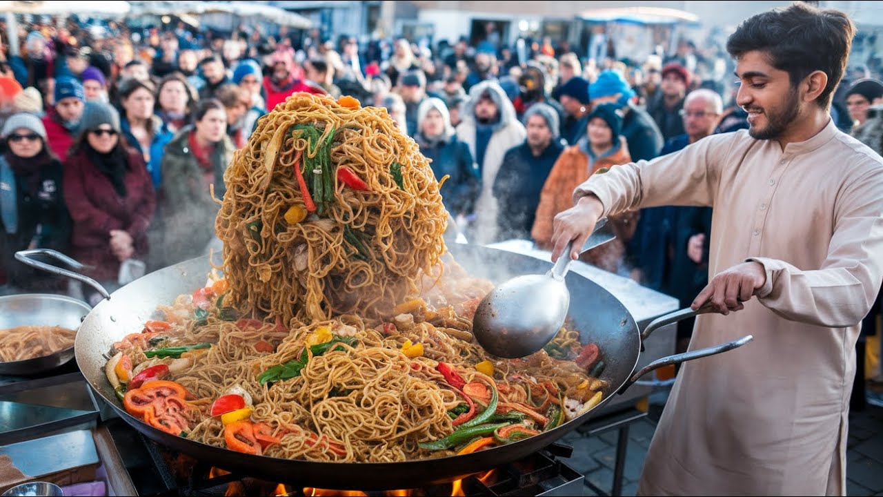 SOLD OUT EVERY DAY! THIS HARDWORKING BOY COOKS ALL DAY FROM A TINY CART | PAKISTANI STREET FOOD