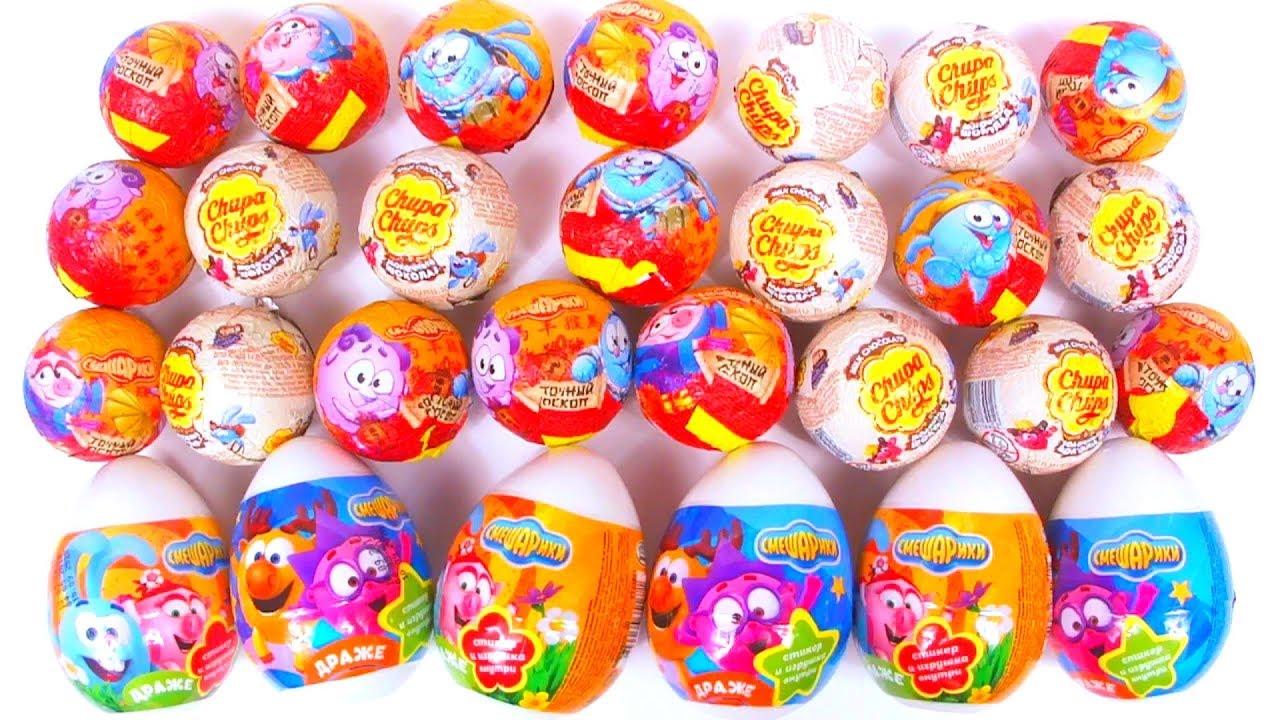 СМЕШАРИКИ НОВЫЕ СЮРПРИЗЫ с игрушками из мультика Chocolate Balls Surprise Kinder Surprise unboxing