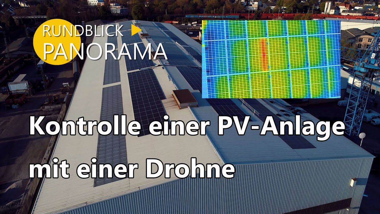 Prüfen PV-Anlage Check mit Drohne
