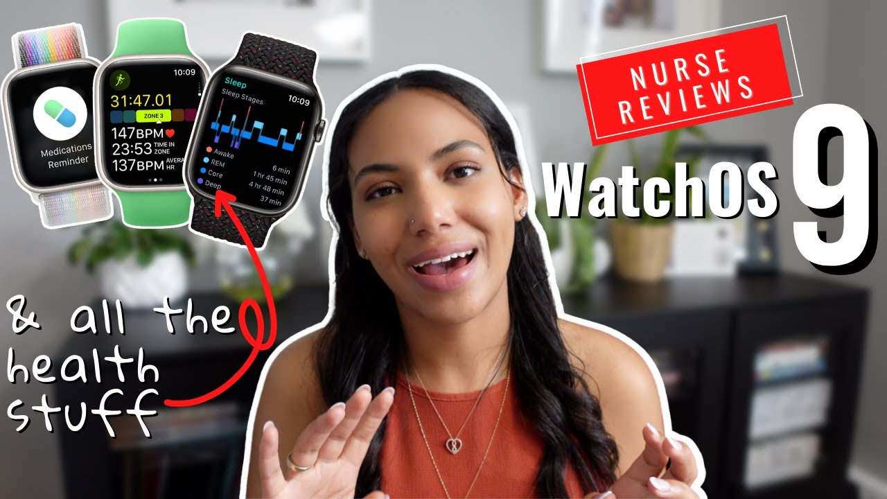 NURSES take on Apple Health & Watch OS 9 | Running | A Fib History | Medications | livinglikelee