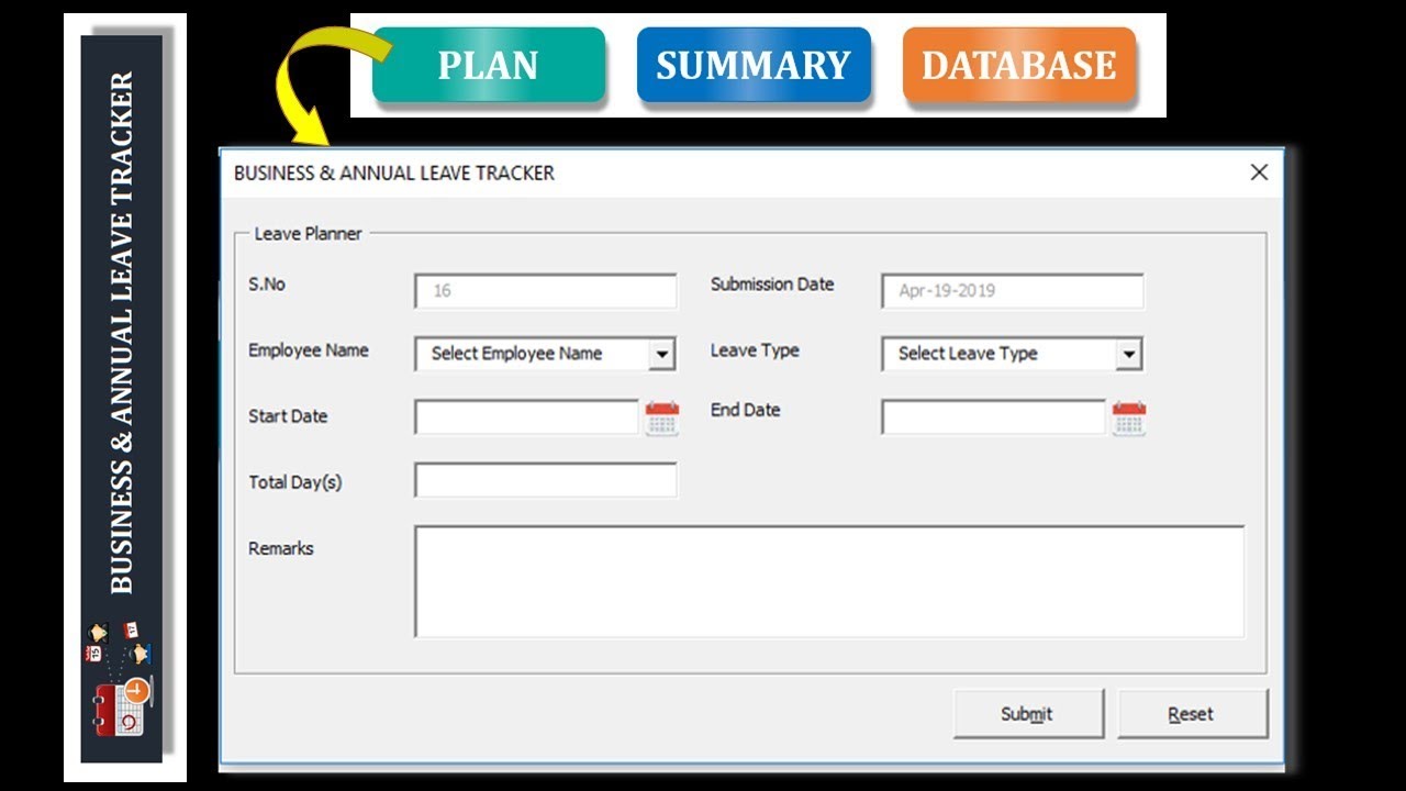 Automated Annual Leave Tracker version 1.0