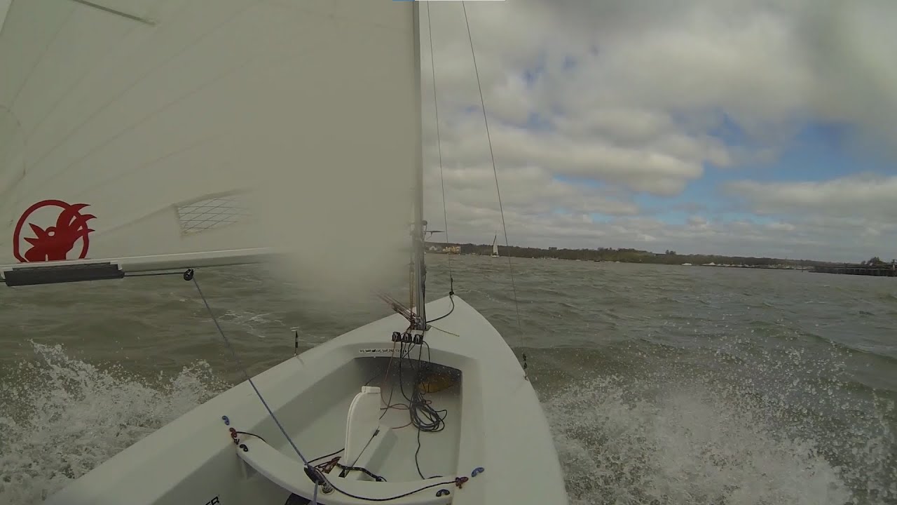A windy sail in Streaker 1909 at Wilsonian Sailing Club, Great Fun!!