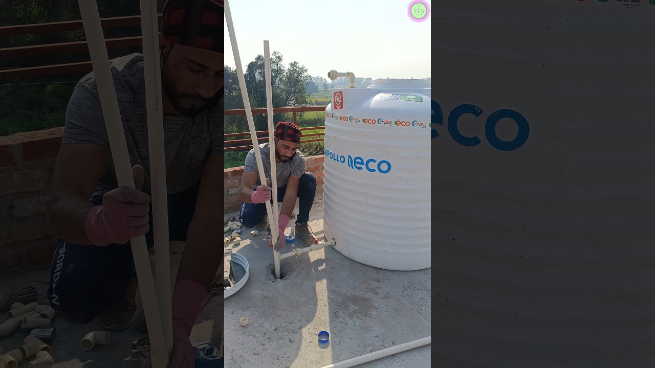 Water tank fitting installation #plumber #short