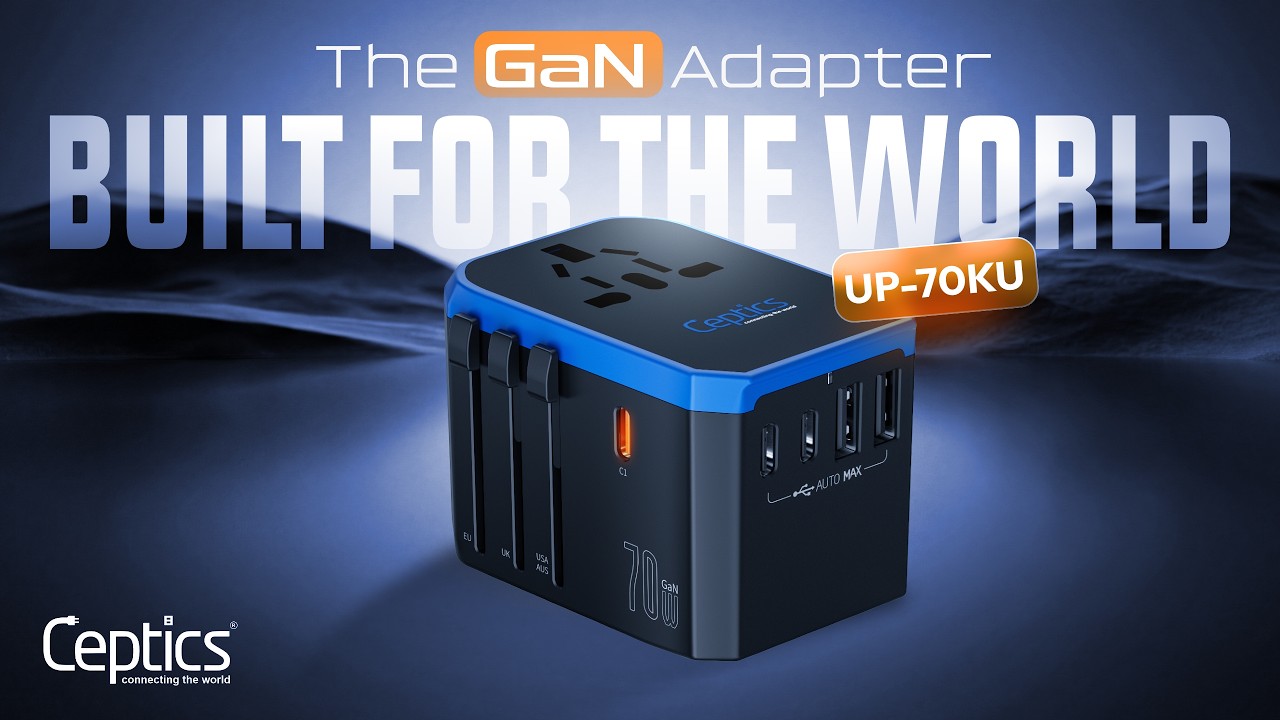 The Only Powerful GaN Travel Charger You’ll Ever Need – Ceptics UP-70KU