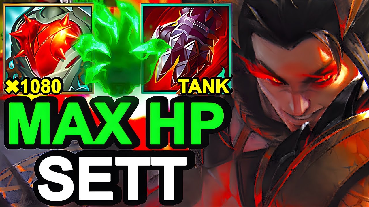 Wild Rift China Sett Top - OP Skin Heartsteel Max Tank Sett Build Runes - Obsidian Dragon Sett Skin