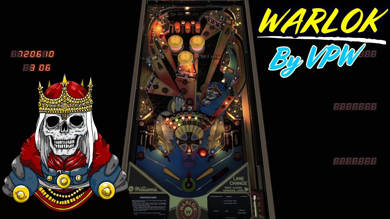 Warlok VPX (Williams, 1982) By VPW 1.0 | Gameplay ONLY