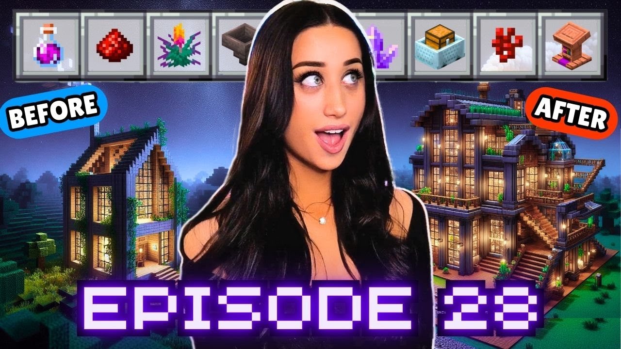 Finishing INCOMPLETE PROJECTS around my World.... Episode #28 (Minecraft Survival Series)