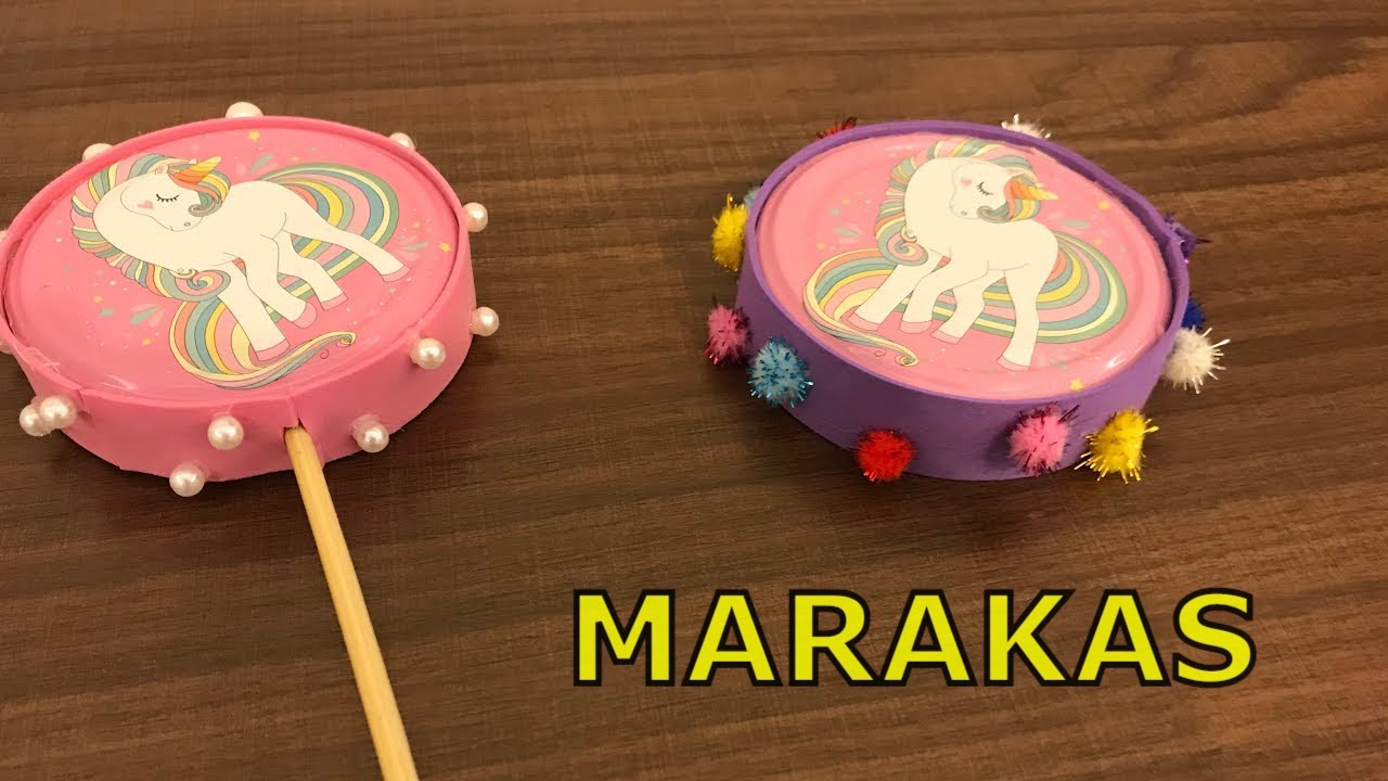 Kavanoz Kapağından Harika Geri Dönüşüm - Marakas