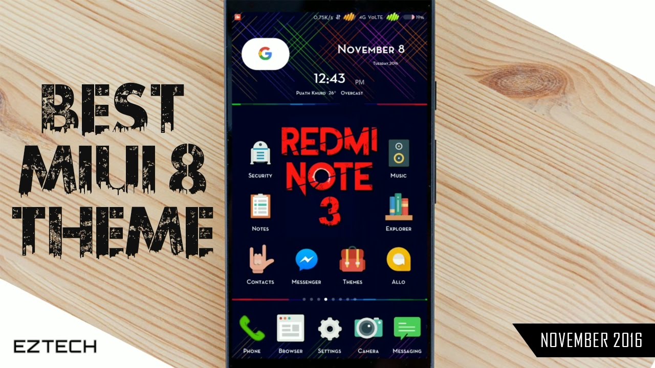 Best MIUI 8 Theme Ever | Specially for Redmi Note 3