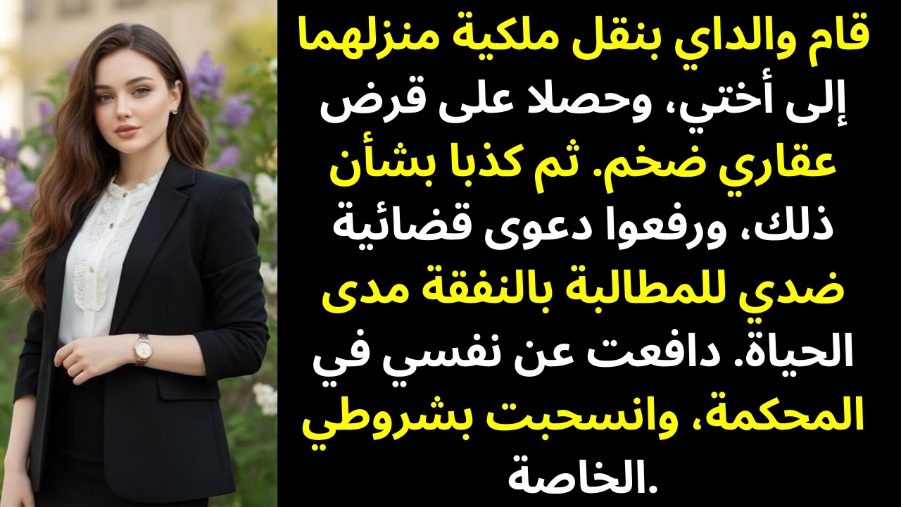 رهن والداي منزلهما… ثم رفعا دعوى ضدي ليجبراني على إعالتهما مدى الحياة