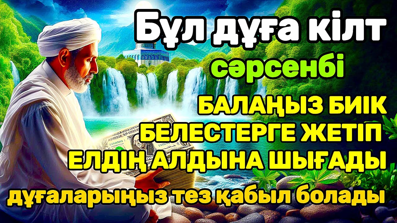 дұға өте күшті сәрсенбі! АЛЛА балаңызға сый беріпп ерекшелейді осы сүрені тыңдаңыз