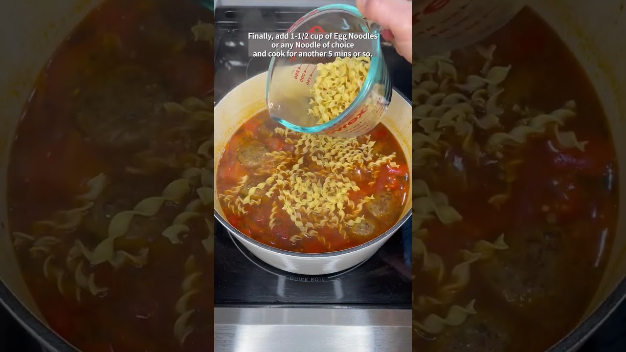 Meal Prep Part 4 - Meatballs & Veggies Noodle Soup