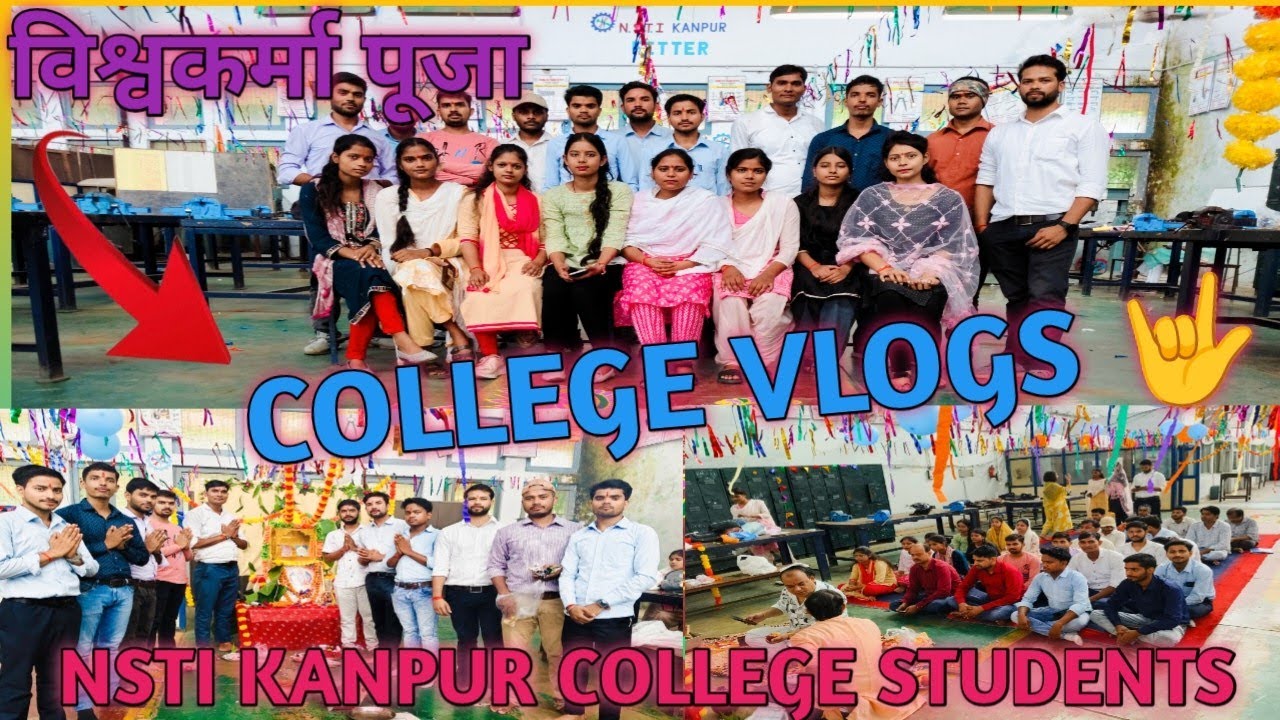 Nsti kanpur college vlogs viswkarma puja trading video🤟🙏💞