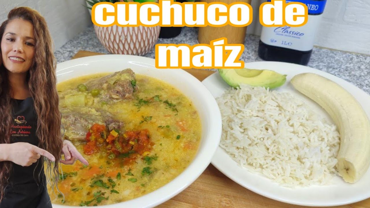 SOPA DE CUCHUCO DE MAÍZ 🌽 receta muy tradicional COLOMBIANA 🇨🇴