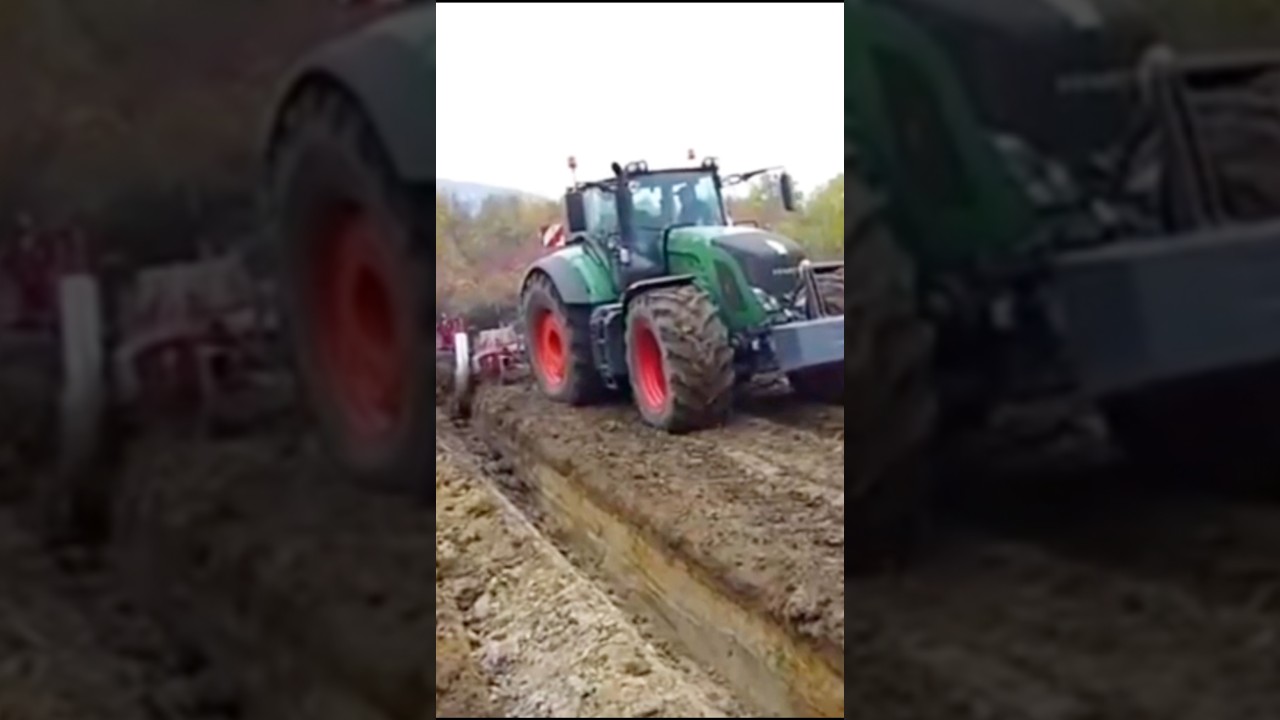 Глубокая вспашка с помощью трактора Fendt #usatractor #глубокаявспашка #американскоесельскоехозяй...