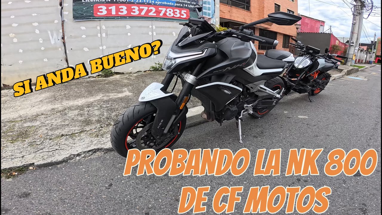 PROBAMOS LA NK 800 | QUE TANTO ANDA? | ES FÁCIL PONER RODILLA AL PISO EN ESTA CF?