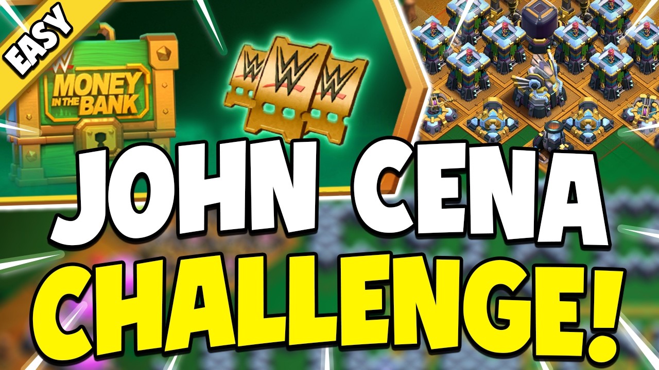 Easily 3 Star John Cena Challenge | Clash of Clans New Challenge Attack