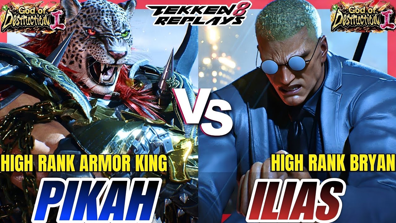Tekken 8 - Pikah (Armor King) vs Ilias (Bryan) - High Level Ranked Match Replay