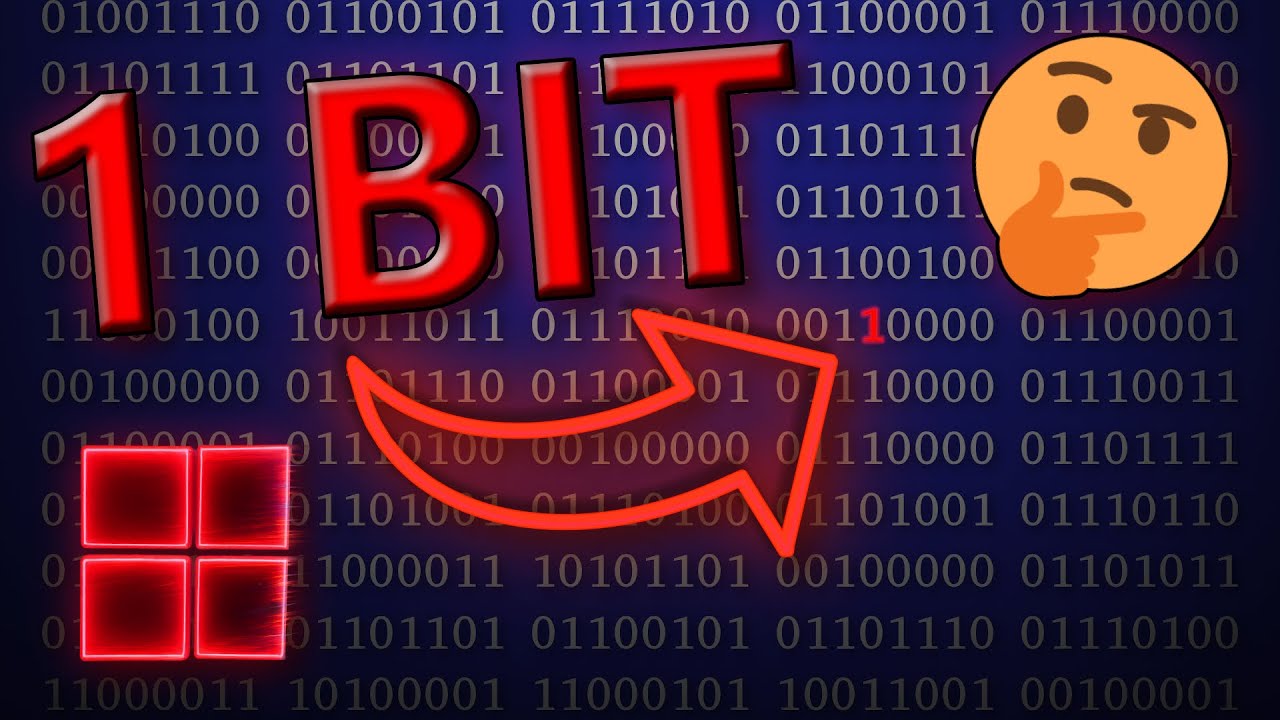 Je možné rozbít Windows přepsáním 1 bitu? 🤔