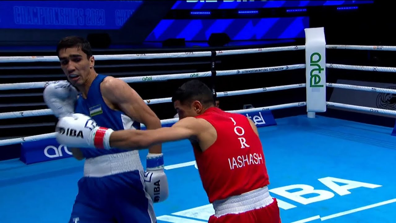 QF (57KG) IASHASH YOUSEF (JOR) vs KHALOKOV ABDUMALIK (UZB) | IBA World Boxing Championships 2023
